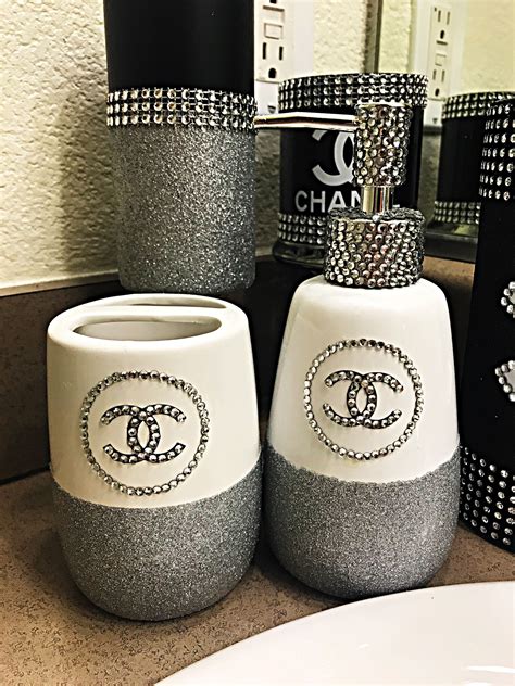 chanel inspired bathroom set